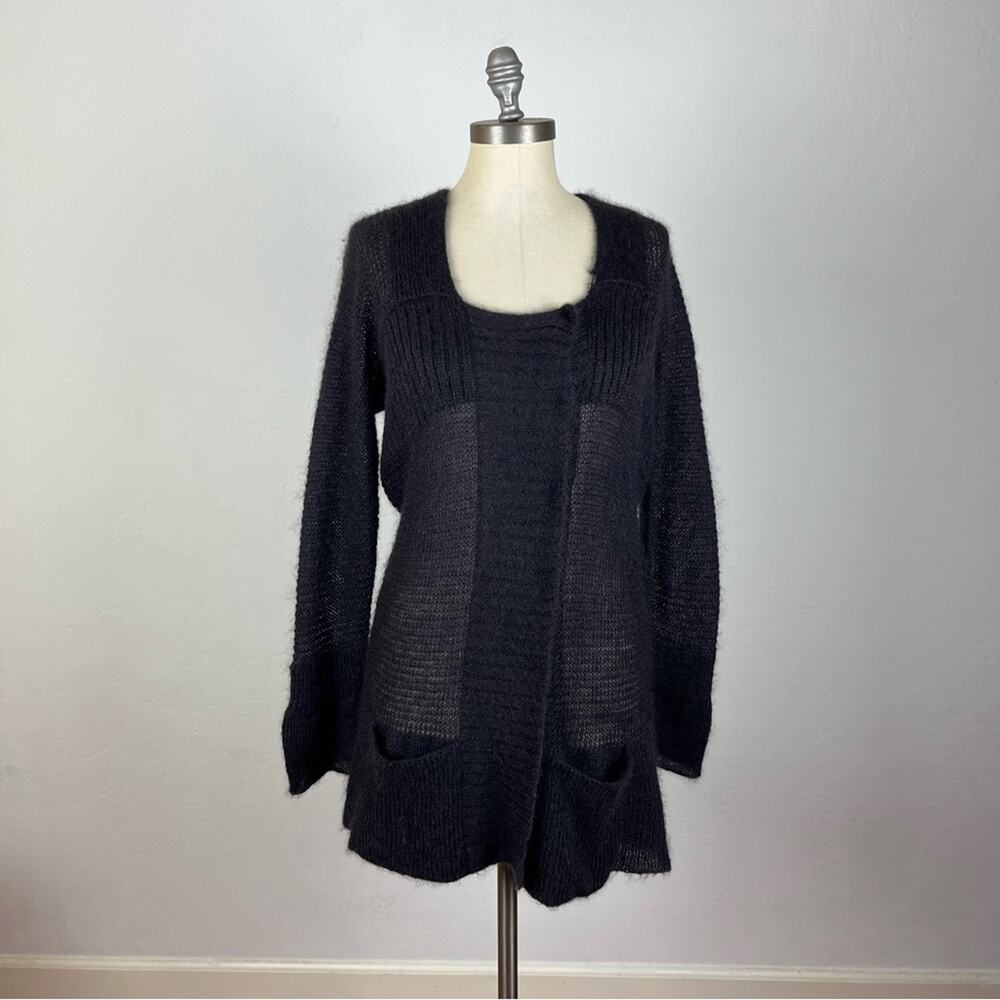 Eileen Fisher Knit Mohair/Wool Cardigan Petite